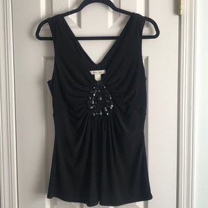 WhiteHouseBlackMarket Embellished Tank Top